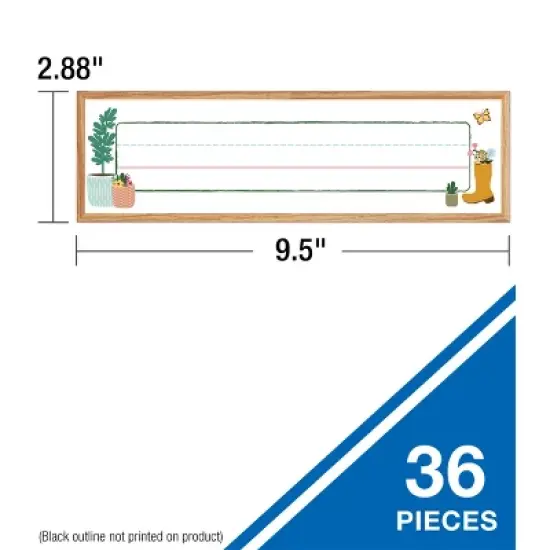 Carson Dellosa Education Grow Together Name Plates (36 desk nameplates) image {1}
