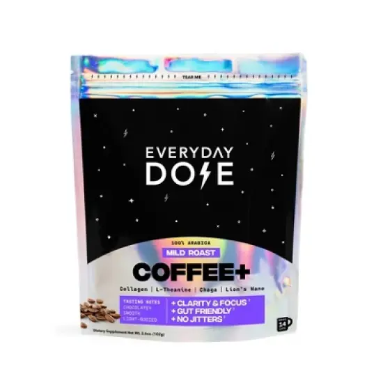 Everyday Dose Mild Roast Mushroom Coffee - 3.6oz image {6}