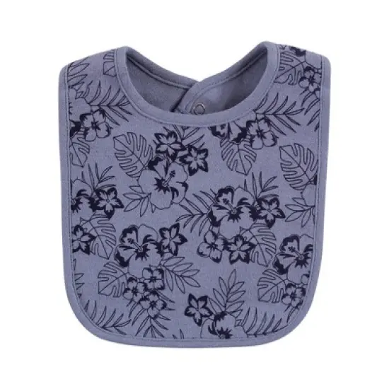 Hudson Baby Infant Boy Cotton Bibs, Boy Pineapple, One Size image {3}