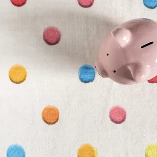 nuLOOM Ilse Colorful Dots Machine Washable Kids Area Rug image {5}