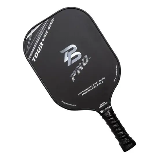 PBPRO 16'' Tour Widebody Pickleball Paddle Black/Gray image {1}