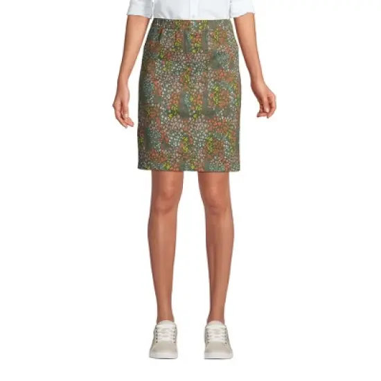 Lands' End Women's Mid Rise Elastic Waist Pull On Knockabout Chino Skort image {5}