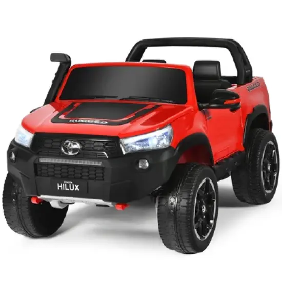 Costway 2x12V Licensed Toyota Hilux Ride On Truck Car 2-Seater 4WD w/ Remote Control image {11}