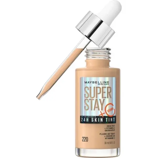 Maybelline Super Stay 24HR Skin Tint Foundation with Vitamin C - 1 fl oz image {16}