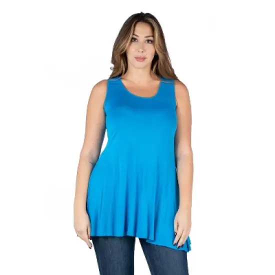 24seven Comfort Apparel Women's Plus Tunic Tank Top image {6}