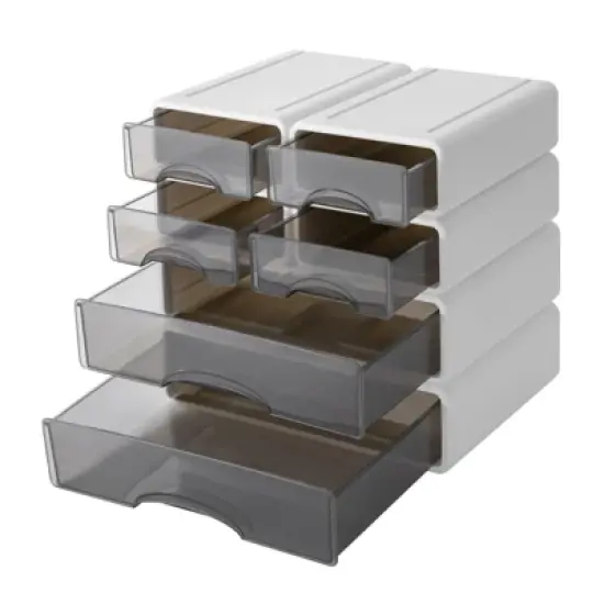 YIYIBYUS Desk Organiser With 6 Drawers, Plastic Office Table Organiser image {6}