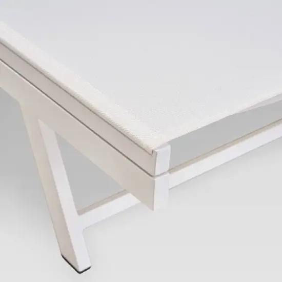 Salton Aluminum Chaise Lounge: Weather-Resistant, Adjustable Backrest - Christopher Knight Home image {3}