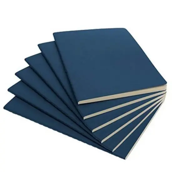 Paper Junkie A5 Dotted Notebooks with Softcover - Journals for Writing - Notebook With Grid Design - 92 pages (Navy, 6pack) image {8}