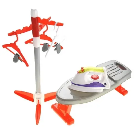 Link Little Helper Ironing Playset Toy Comes With Iron, Board, Clothes Dryer, and Hangers image {1}