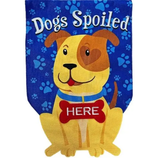 Briarwood Lane Everyday Burlap Garden Flag 12x18 For Outdoor Spoiled Pup Garden Flag Flags For Outside image {4}