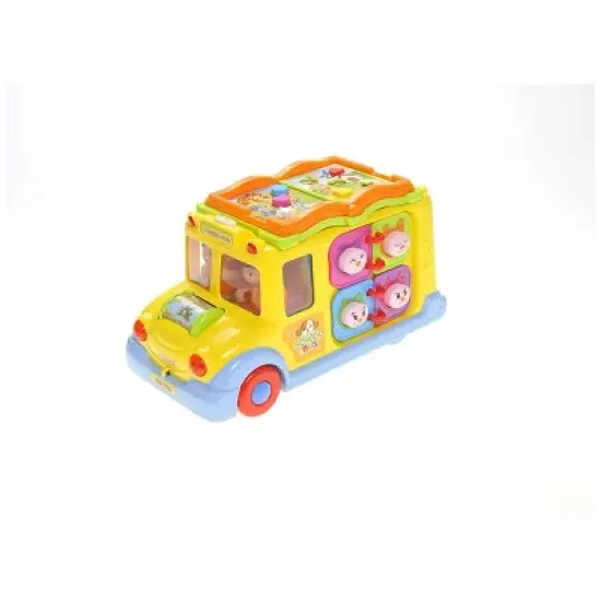 Insten Learning School Bus Toy With Flashing Lights & Sounds for Toddlers Education image {7}