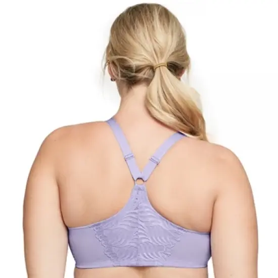 Glamorise Womens Front-Closure T-Back WonderWire Underwire Bra 1246 Soft Lilac image {1}