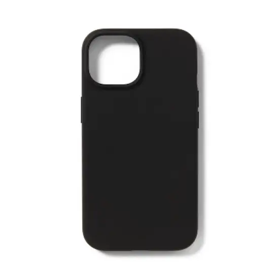 iPhone 16e/iPhone 15/iPhone14/iPhone13 Case - dealworthy&trade; Black: TPU Solid Wireless Compatible image {1}