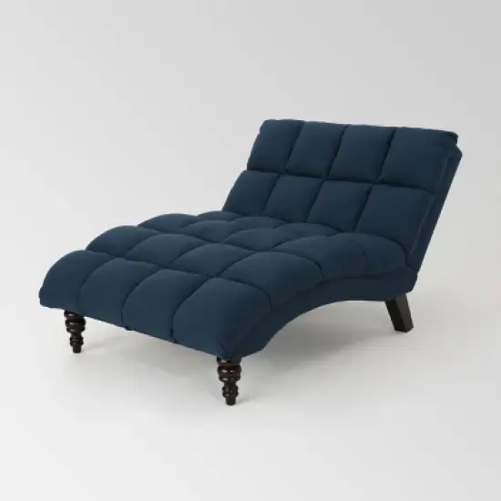 Kaniel Traditional Tufted Fabric Double Chaise - Christopher Knight Home image {5}