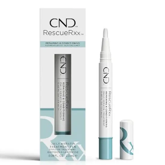 CND RescueRxx Essential Care Pen | Cuticle Oil Pen | Keratin Treatment Pen | On-the-Go | A highly effective nail treatment (0.08 oz) Rescue Rxx image {1}