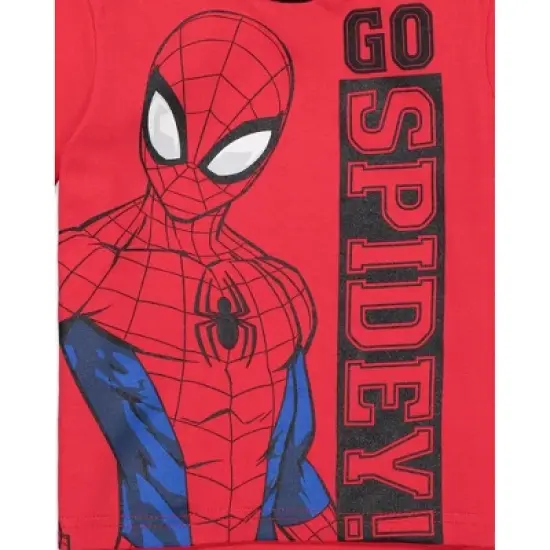 Marvel Spider-Man Avengers T-Shirt and French Terry Shorts Outfit Set Toddler image {4}