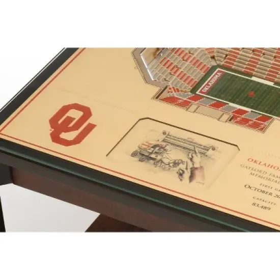 NCAA Oklahoma Sooners 25-Layer StadiumViews Lighted End Table image {3}