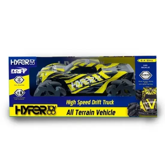 Hyper Toys 1:10 Scale Remote Control High Speed Drift Race Truck image {1}
