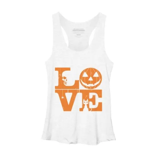 Women's Design By Humans Halloween Love Night Creepy Cute Fun By RedBirdLS Racerback Tank Top image {3}