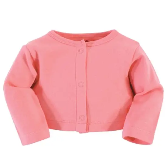 Touched by Nature Baby and Toddler Girl Organic Cotton Dress and Cardigan 2pc Set, Tulip image {2}