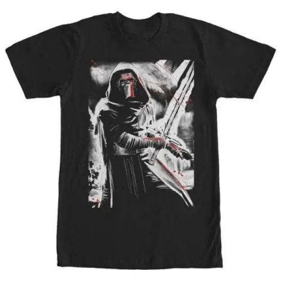 Men's Star Wars The Force Awakens Kylo Ren Lightsaber Splatter T-Shirt image {6}