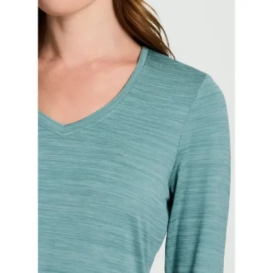 RBX Active Women's Athletic Fit Buttery Soft Quick Drying Long Sleeve Workout Top with Thumbholes image {3}
