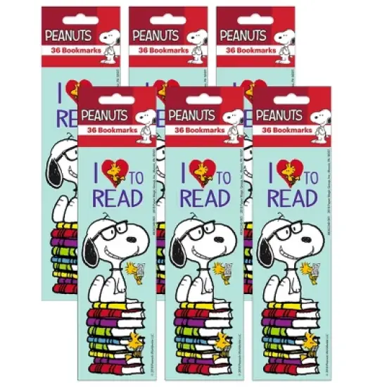 Eureka&reg; Peanuts&reg; Reading Bookmark, 36 Per Pack, 6 Packs image {3}