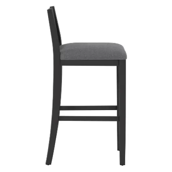 Allbritton Wood Bar Height Stool Antiqued Brown - Hillsdale Furniture image {6}