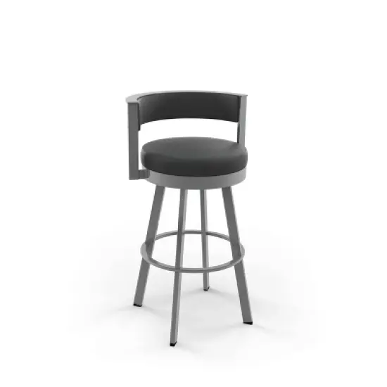 26" Browser Swivel Counter Height Barstool with Upholstered Seat - Amisco image {7}