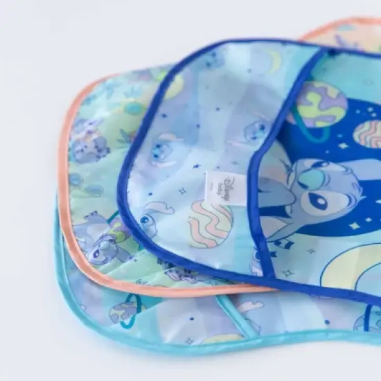 Disney Stitch SuperBib Waterproof Feeding Bibs - 3pk image {4}