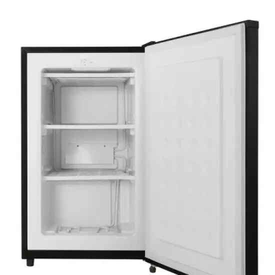 Kismile 2.3 Cu.Ft Upright Freezer, Energy Saving and Low Noise, 3 temperature settings (Black) image {1}