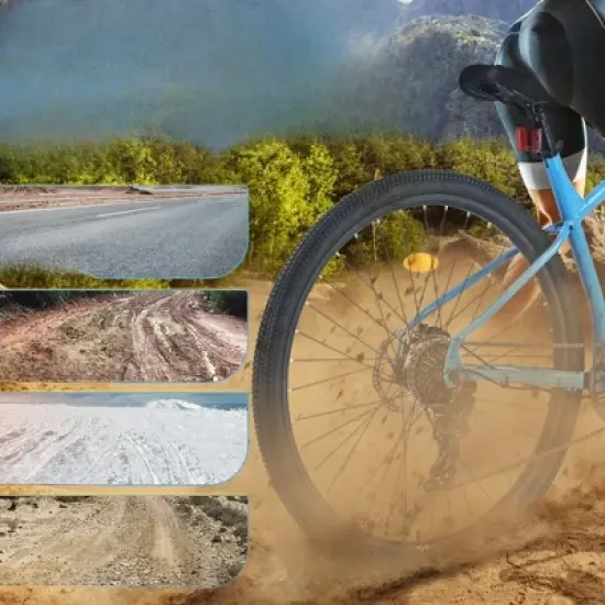 DSVIMOY Bicycles, 29 Inch Mountain Bike with Front Suspension and Height Adjustable Saddle, 8 Speed MTB for Men Women, Blue, 27.1"*41.7"*70.8" image {4}