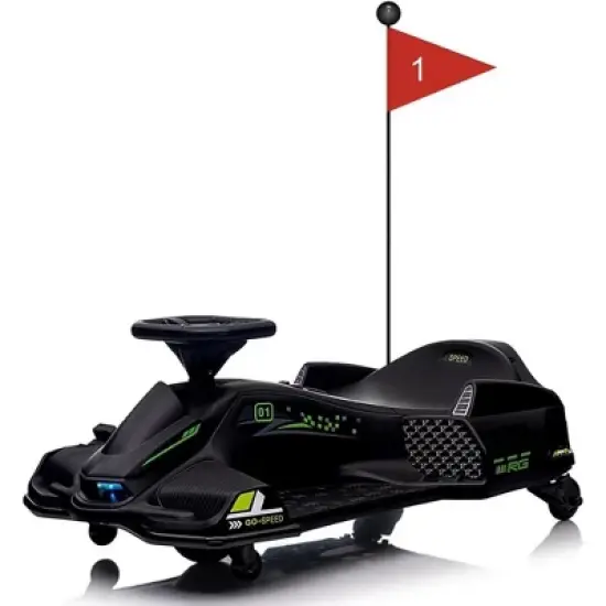 12V Kids Ride on Drift Car for Kids, 7ah 45W Motor Electric Drifting Go-Kart Up to 5 mph Variable Speed, Max Load 110lbs image {6}