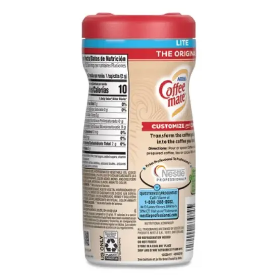 Coffee mate Original Lite Powdered Creamer, 11oz Canister image {1}