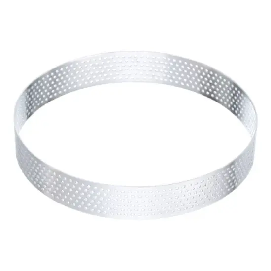 Unique Bargains Stainless Steel Non-Stick Perforated Baking Dessert Round Cake Ring image {6}