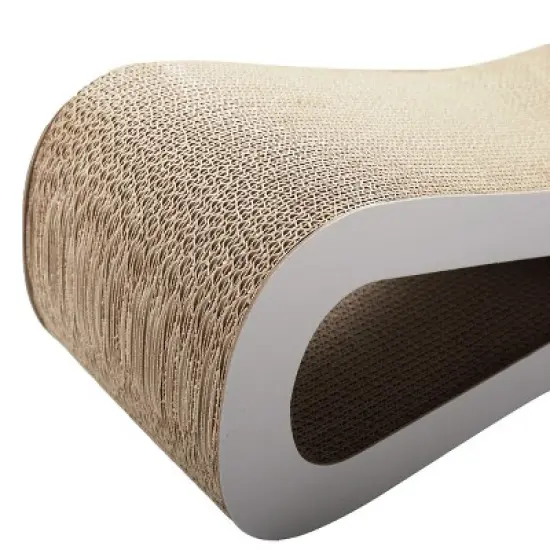 DOMETOUR Cat Scratcher Cat Toy Corrugated Cardboard Figure 8 Shape image {5}