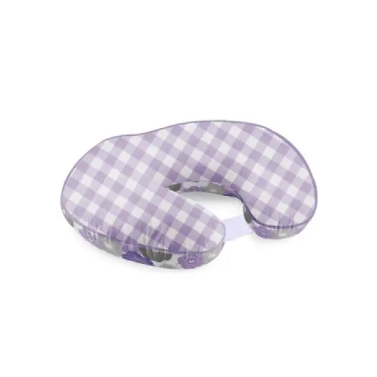 Bacati - 3 pc Watercolor Floral Purple Gray Hugster Feeding & Infant Support Nursing Pillow  image {5}