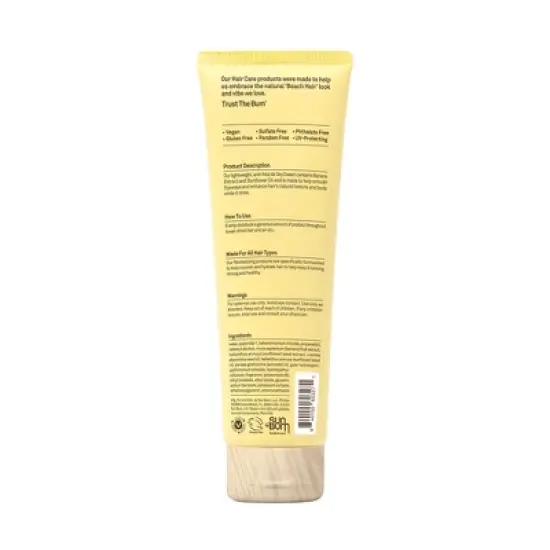 Sun Bum Revitalizing Air Dry Hair Cream - 6 fl oz image {5}