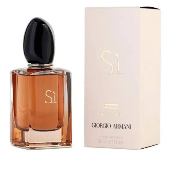 Armani Si Intense By Giorgio Armani Freesia, Ambroxan Women Eau De Parfum Spray 1.7 Oz (New Packaging) 2014  1.7 Oz Fragrance image {1}