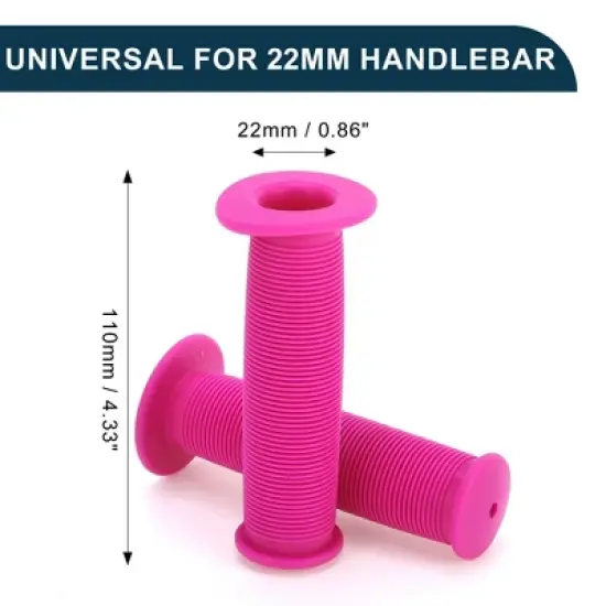 Unique Bargains Bike Handlebar Grips Covers 4.33" Pink 1 Pair image {4}