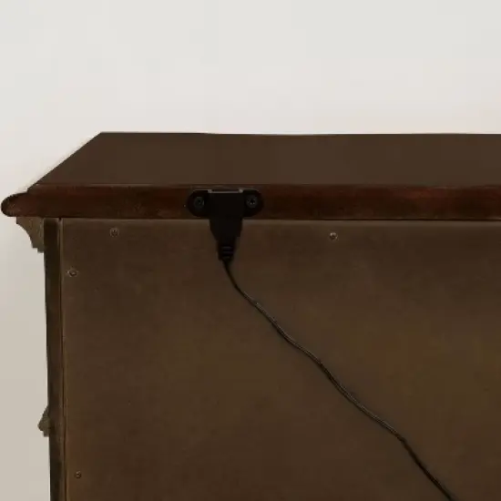 Mullberry 3 Drawer Nightstand with USB Plug Brown Cherry - HOMES: Inside + Out image {2}