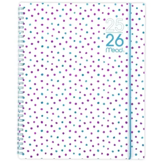 Mead Large 2025-2026 Monthly Color Pop White with Dots image {8}