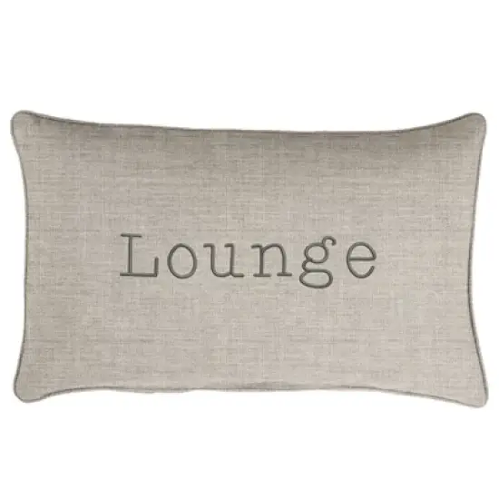 Indoor/Outdoor Lounge Embroidered Lumbar Throw Pillow - Sorra Home image {7}