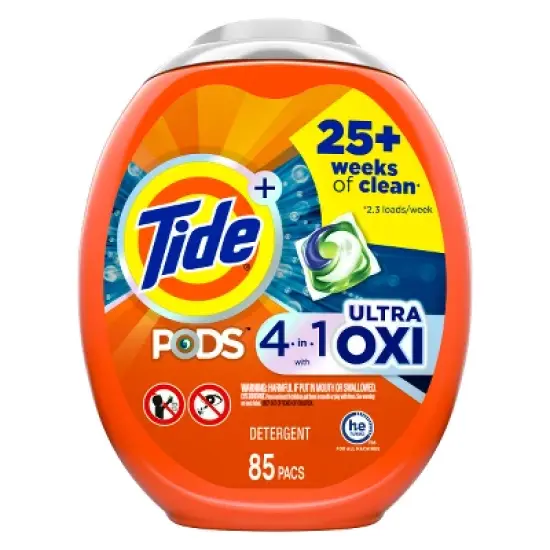 Tide Pods Ultra Oxi Laundry Detergent Pacs image {13}