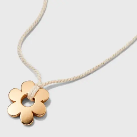 Roped Cord and Charm Quartz Pendant Necklace - Universal Thread&trade; image {3}