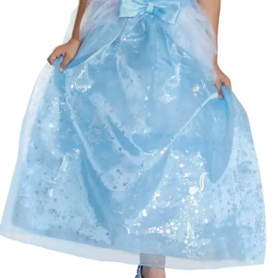 Disney Kids' Cinderella Deluxe Costume Dress Light Blue image {3}