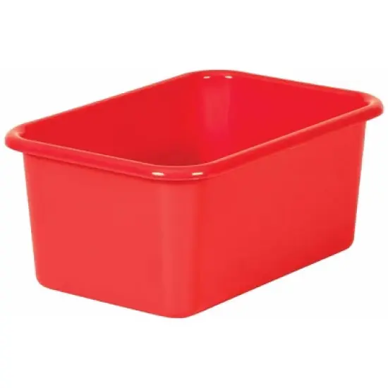 Teacher Created Resources&reg; Red Small Plastic Storage Bin, Pack of 6 image {2}