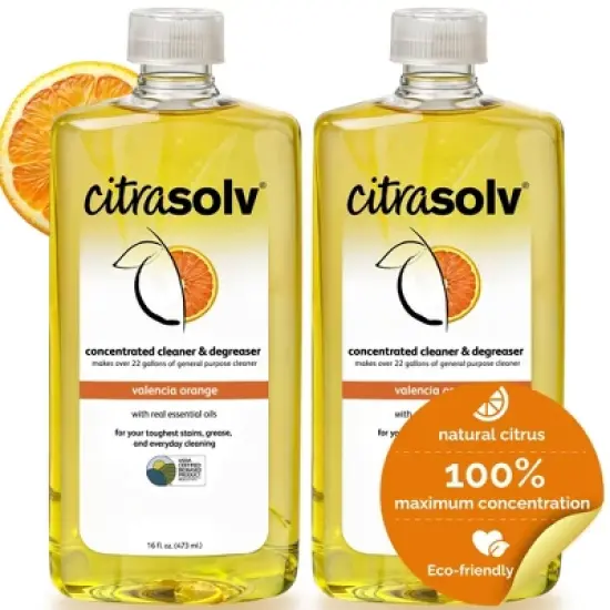 Citra Solv Concentrated Cleaner & Degreaser, Deodorizer, Home & Outdoor, Adhesive Remover, Natural Orange Oil image {2}