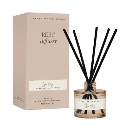 Sweet Water Decor Spa Day Tinted Glass Reed Diffuser - 3.5oz image {3}