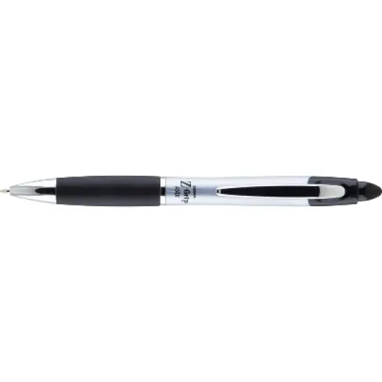 Zebra Z-Grip MAX Ballpoint Retractable Pen Black Ink Medium Dozen 22410 image {2}